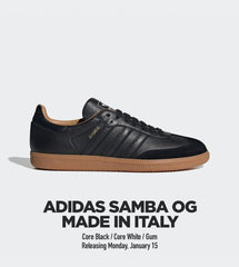 Adidas Samba OG Made In Italy Black