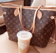 Louis Vuitton LV Neverfull Mono Brown Tote Bag