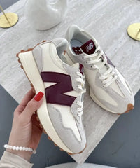Wmns New Balance 327 Moonbeam Classic Burgundy For Her
