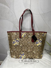 Coach Reversible Tote Bag Flower Edition