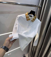 Versac e Couture White Collar Logo Imported Polo T-Shirt