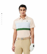 Lacost e Beige Embroidery Logo Premium Polo T-Shirt