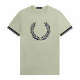 Fredperry Green Logo Print Imported T-Shirt