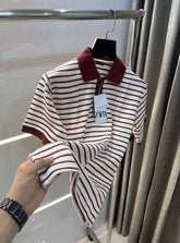 Zar a Maroon Premium Knitted Classic Polo T-Shirt