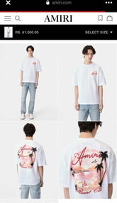 Amir i White Logo Print Premium Designer T-Shirt