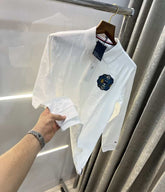 Tomm y hilfigre White Embroidery Logo Premium Full Sleeve Polo T-Shirt