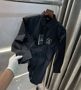 Balmai n Paris Black D Steel Logo Designer Shirt With Premium Box! Packing