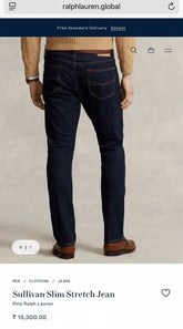 Ralph Laure n Blue Raw Wash Premium Classic Denim