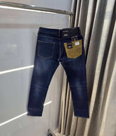 Dolce&Gabbana Dark Blue Pocket Embroidery Imported Denim