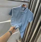 Zar a Sky Blue Premium Knitted Classic Polo T-Shirt With Box Packing