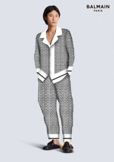 Balmai n Paris White 2 MonogrAm Imported Tracksuit With Brand BoX