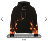 Palm Angels Black Printed Imported Hoodie