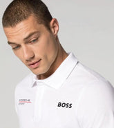 Hugo Bos s White Porche Edition Premium Polo T-shirt