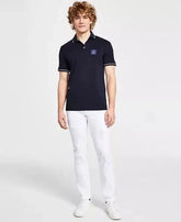 Arman i EXchang e Navy Embroidery Patch Logo Premium Polo T-Shirt