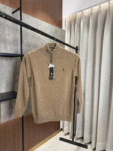 RALPH LAURE_N POLO KNITTED BROWN PREMIUM NECK PULLOVER