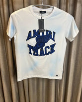 AMIR_I WHITE BLUE PREMIUM FRONT PRINT IMPORTED TSHIRT