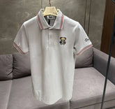 BURBERR_Y GREY PREMIUM COLLAR IMPORTED POLO