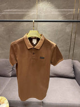CALVIN KLEI_N COFFEE BROWN PREMIUM FABRIC COLLAR WORK POLO