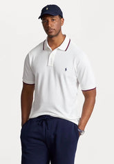 Ralph Lauren White Embroidery Logo Premium Polo T-Shirt