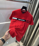 Tommy Hilfiger Red Logo Work Premium T-Shirt