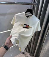 Tommy Hilfiger Cream Logo Work Premium T-Shirt