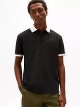 Tomm y Hilfiger Black Logo Work Premium Polo T-Shirt