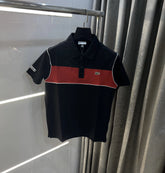 Lacost e Black Embroidery Logo Premium Polo T-Shirt