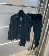 Ralph Lauren Bottle Green Logo Work Premium Tracksuit