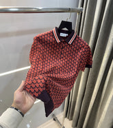 Lacost e Rust Imported Knitted Polo T-Shirt