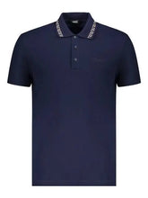 Versace Couture Petrol Blue Collar Logo Imported Polo T-Shirt