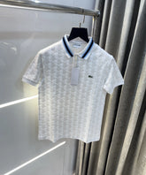 Lacost e White Logo Work Premium Polo T-Shirt