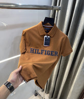 Tommy Hilfiger Brown Logo Work Premium Polo T-Shirt