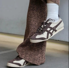 Onitsuka Tiger Mexico 66 Beige Chocolate Brown 7A Premium sneakers D-2073