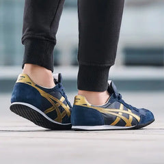Onitsuka Tiger Serrano Midnight Pure Gold Mens 7A Premium Sneakers D-2018