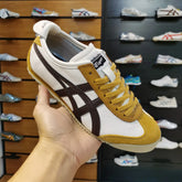 Onitsuka Tiger Sneakers Mexico 66 Cream Licorice Brown 7A Premium Sneakers For Mens D-1785