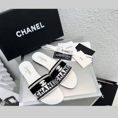 Chanel Hayden Classic Flats With OG Box & Dust Bag (White)