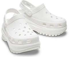 WMNS CROCS WHITE CHUNKY CROCS CLOG - COMFORT & STYLE