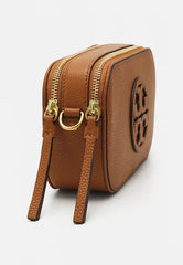 Tory Burch Miller Crossbody Camera Bag Brown With OG Box & Dust Bag 3300 Brown