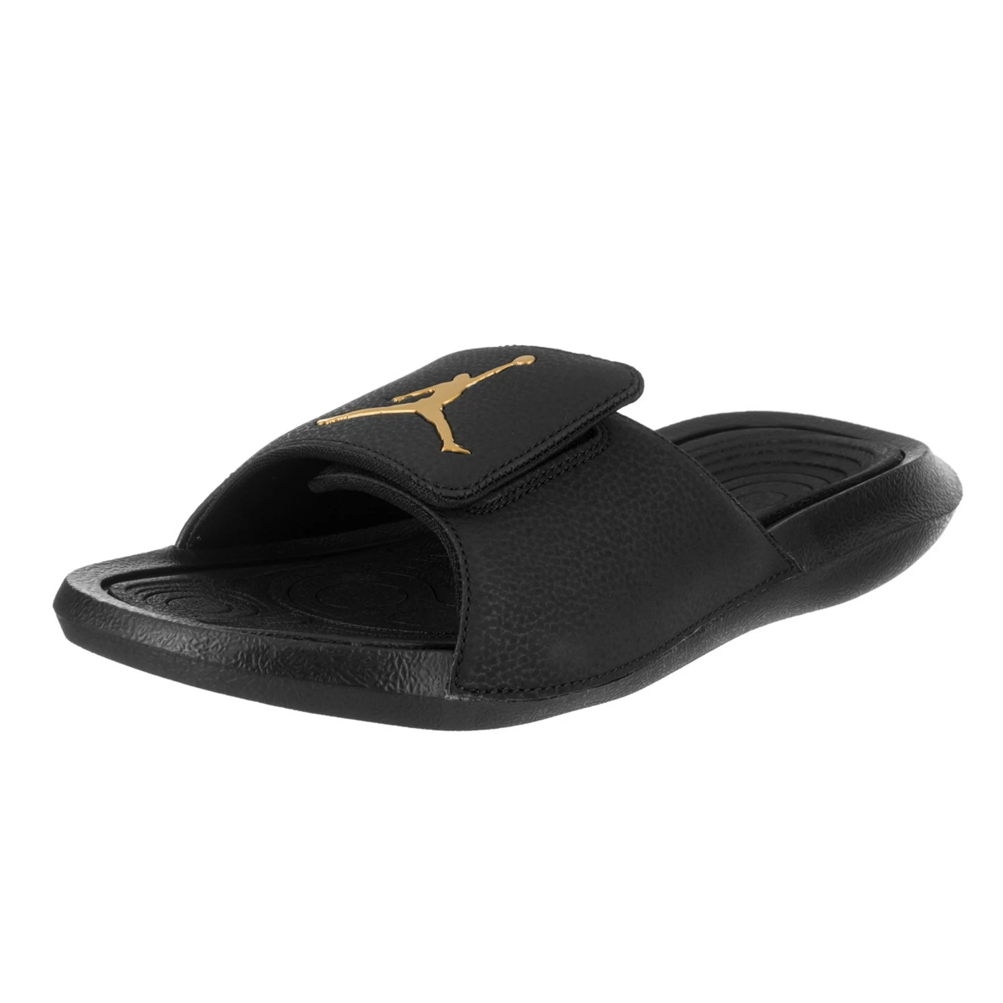 Nike Air Jordan Hydro 6 Men s Slides Black Metallic Gold Lebrougesind