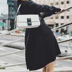 Fendi Baguette Twist Premium Shoulder Crossbody Bag With OG Box & Dust Bag & 2 Belts (White - 928)