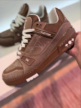 Louis Vuitton Trainer Brown Denim With All Accessories