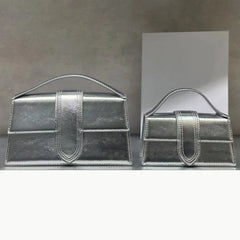 Jacquemus Le Bambino Large Silver With Original Box