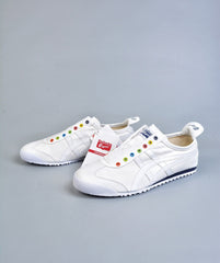 Onitsuka Tiger slip onn rainbow white blue