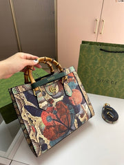 Gucci GG Diana Python Premium Tote Bag With OG Magnetic Box & Dust Bag (Python - 531)