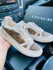 Coach Clip Court Low Top Sneakers For Women With Original Box