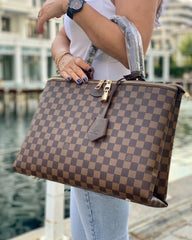 Louis Vuitton LV Louis Vuitton Damier Ebene Canvas Brompton Bag