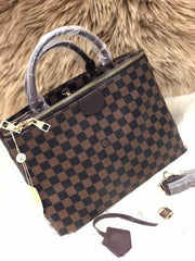 Louis Vuitton LV Louis Vuitton Damier Ebene Canvas Brompton Bag