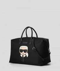 Karl Lagerfeld Premium Duffle Messenger Bag With Dust Bag (Black - 267)