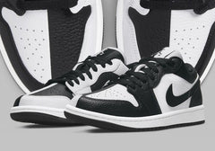 AIR JORDAN RETRO 1 LOW HOMAGE BLACK WHITE