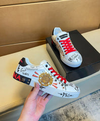Dolce Gabbana Portofino Embroidery Sneakers